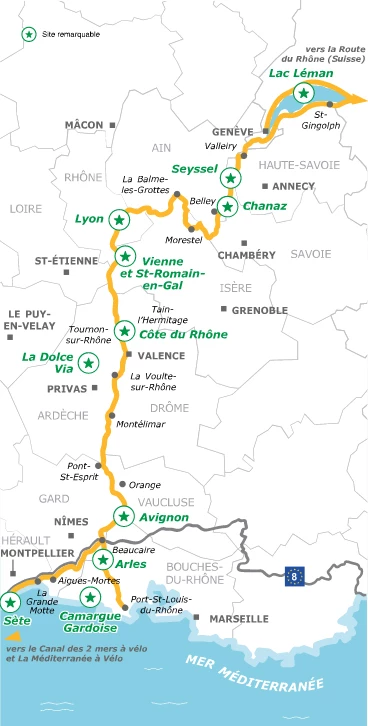 le road trip en vélo dans le sud-est de la France, du Lac Léman à la Méditerranée